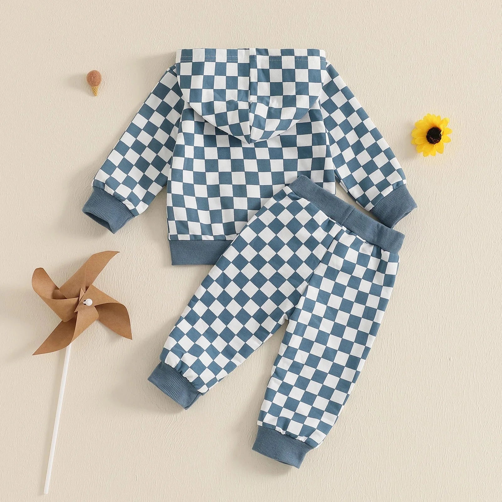 Checkered Zip Up Hoodie Outfit