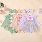 Little Sister Floral Mesh Tutu Dress