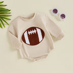 Embroidered Football Onesie