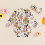 Floral Clara Onesie & Headband