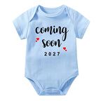 Coming Soon 2027 Baby Onesie