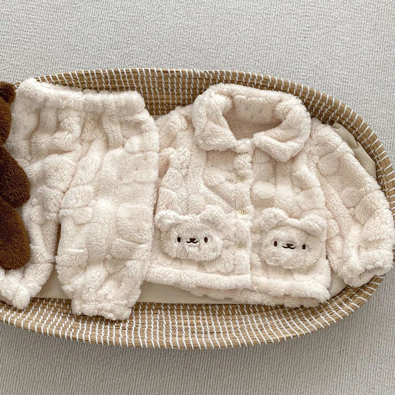 Warm Winter Teddy Bear Plush Outfit
