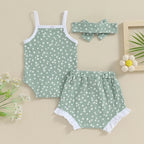 Ribbed Floral Summer Outfit