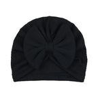 Solid Knit Bow Hat