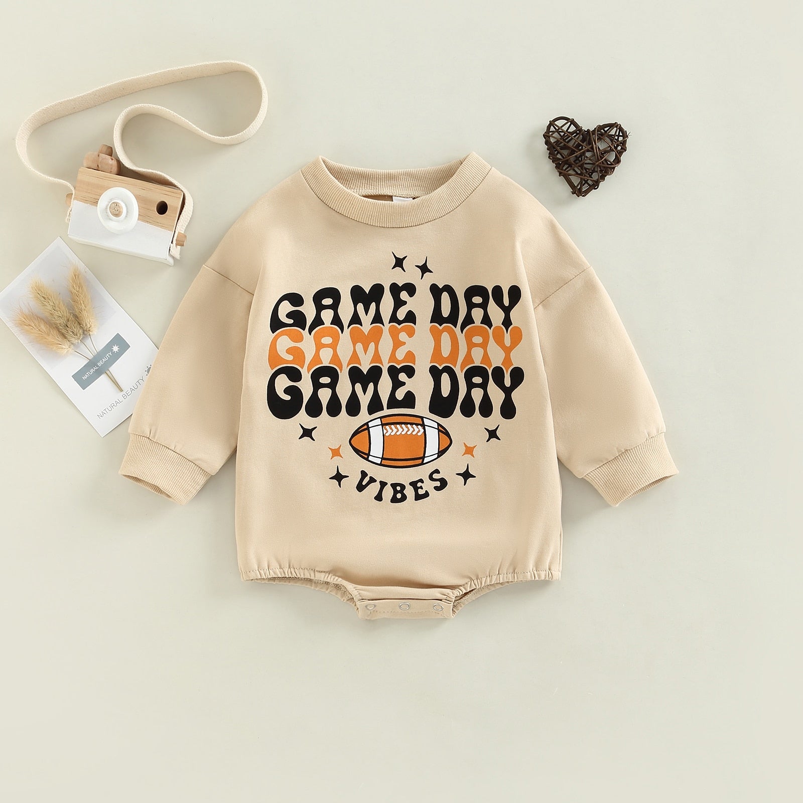 Game Day Vibes Football Onesie