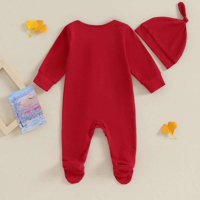 Footie Zipper Onesie & Hat