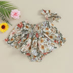 Cinched Cecilia Floral Dress & Bow