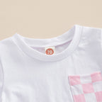 Checkered Pocket T-shirt & Shorts