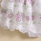 Embroidered Floral Dixie Dress & Headband