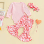 Daddy's Girl Leopard Heart Outfit