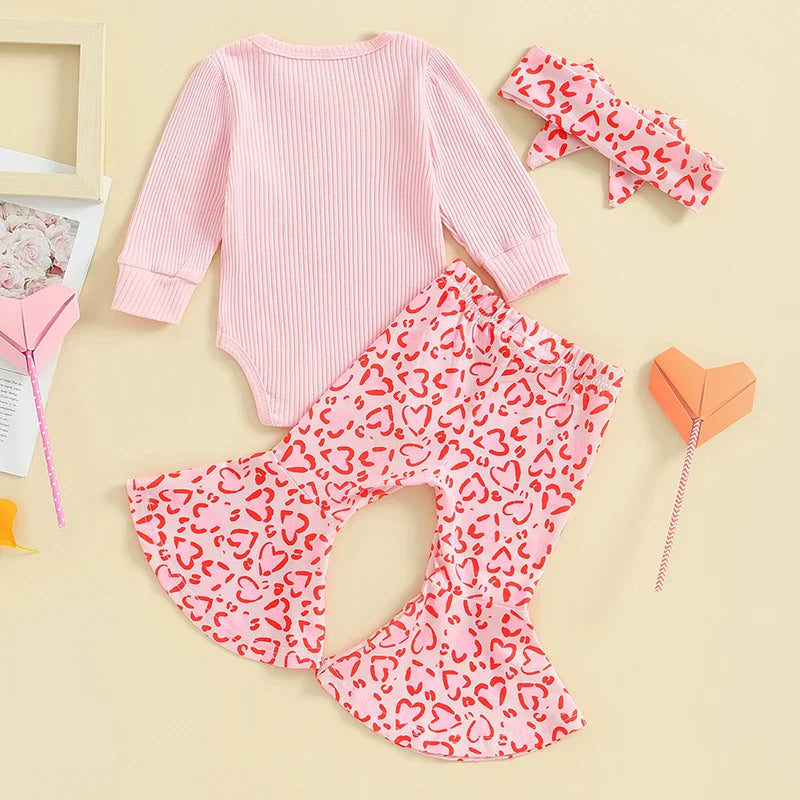 Daddy's Girl Leopard Heart Outfit