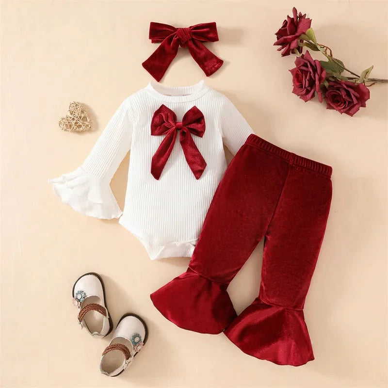 Velvet Love Bow Outfit