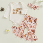 Auntie's Bestie Floral Bell Bottoms Outfit