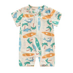 Summer Beach Short Sleeve Swimsuit