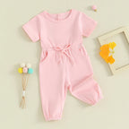Solid Waist Tie Tonya Romper