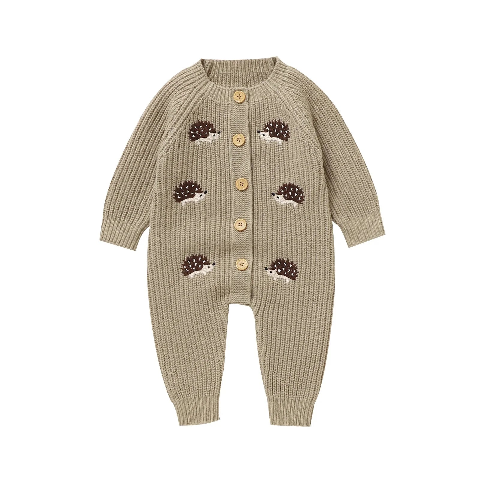 Knitted Hedgehog Romper