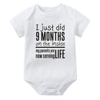 I Just Did 9 Months on the Inside Onesie