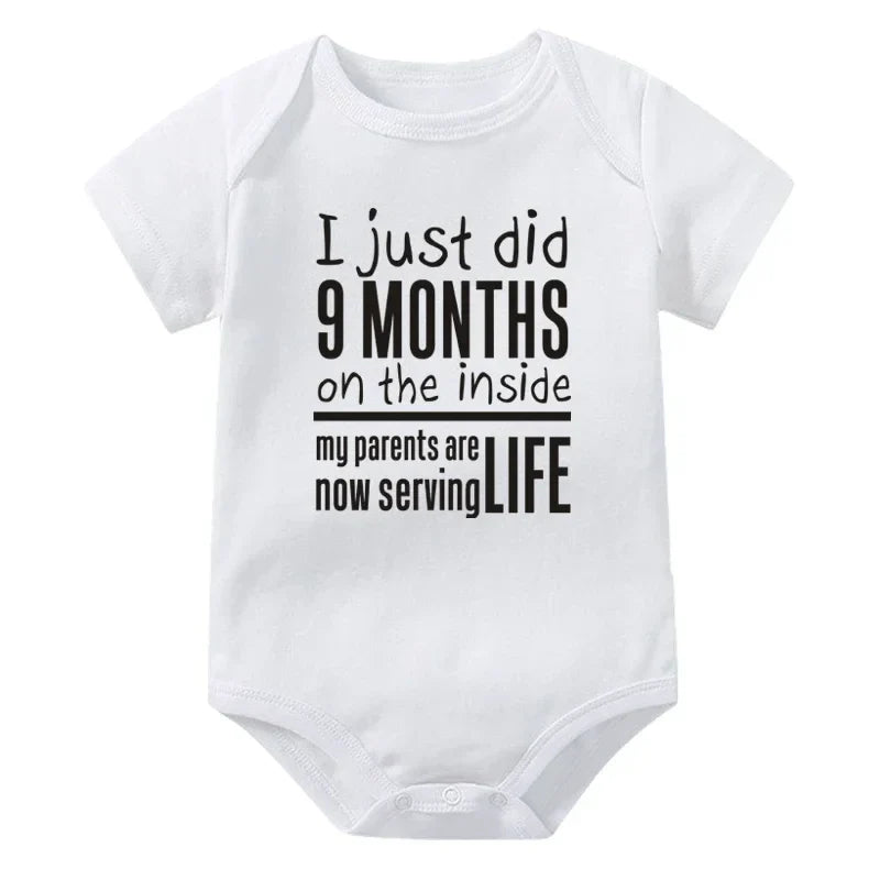 I Just Did 9 Months on the Inside Onesie