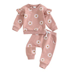 Daisy Sweatshirt & Pants Outfit
