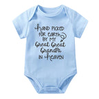 Hand Picked for Earth By My Great Great Grandpa in Heaven Onesie