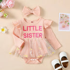 Little Sister Floral Mesh Tutu Dress