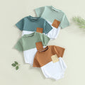 Two Tone Pocket Onesie