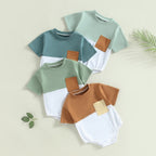 Two Tone Pocket Onesie