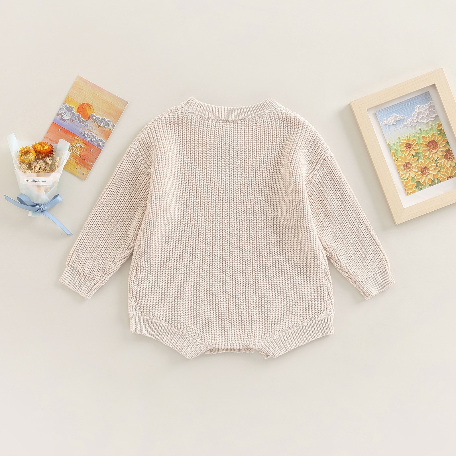 Solid Knitted Jaycee Onesie