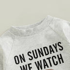 On Sundays We Watch Football Onesie