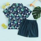 Summer Beach Days Collared Shirt & Shorts