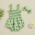 Cinched Clover Romper & Headband