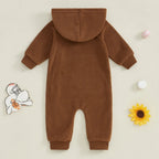 Fleece Football Hooded Romper