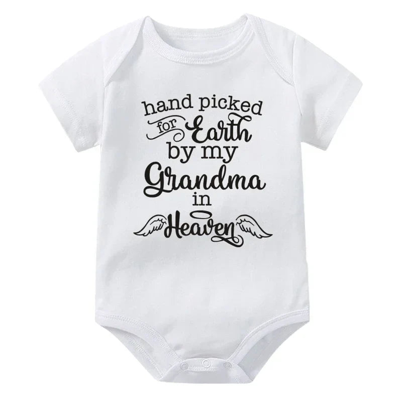 Hand Picked for Earth By My Grandma in Heaven Onesie