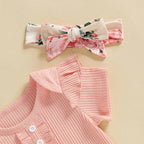 Aveline Floral Bell Bottoms Outfit & Bow