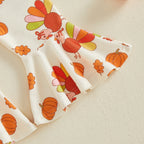 Baby Girl Thanksgiving Turkey Outfit Set