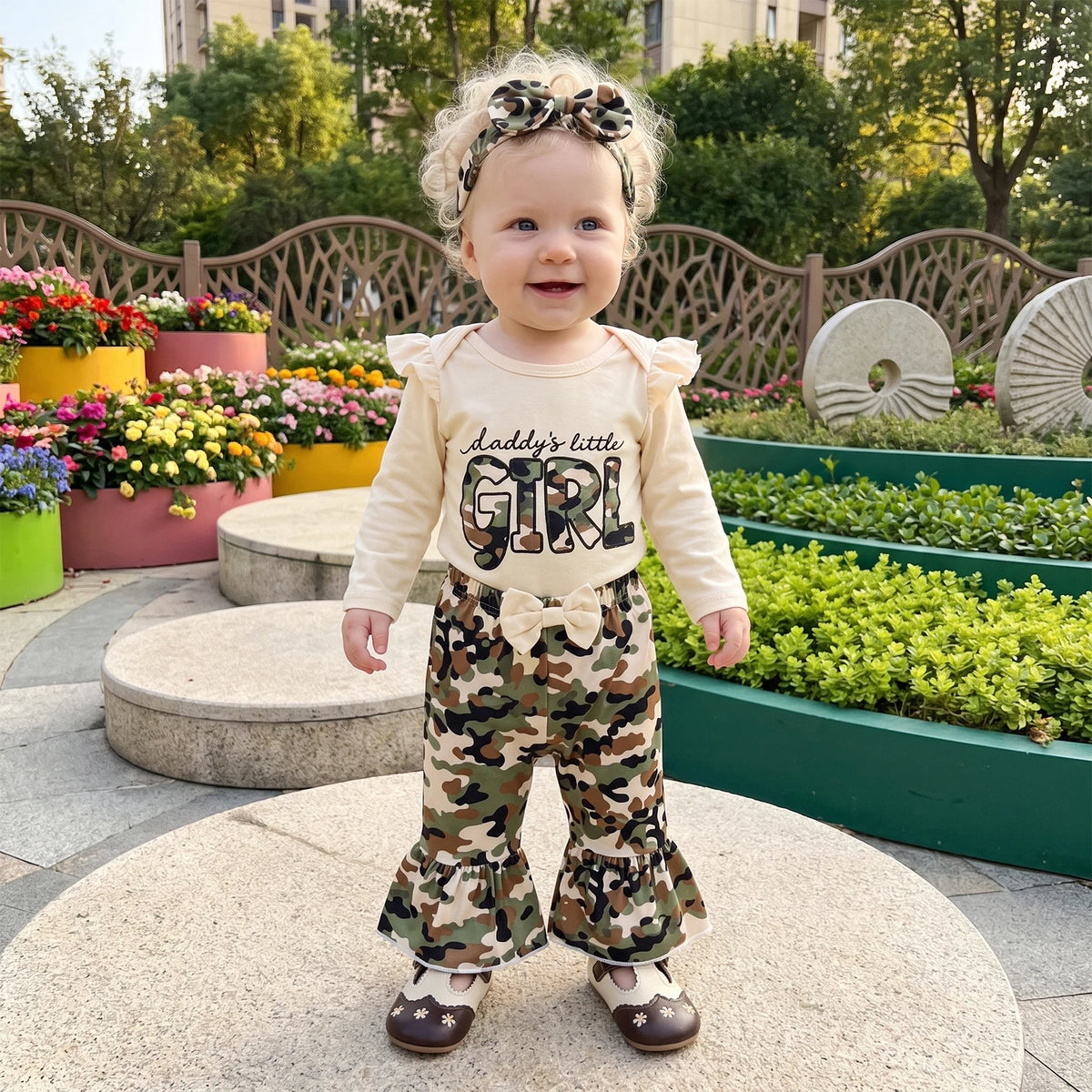Daddy's Girl Camouflage Outfit