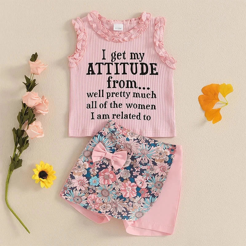 Floral Ruffled Attitude Outfit