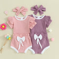Ribbed Ruffle Solid Selina Outfit