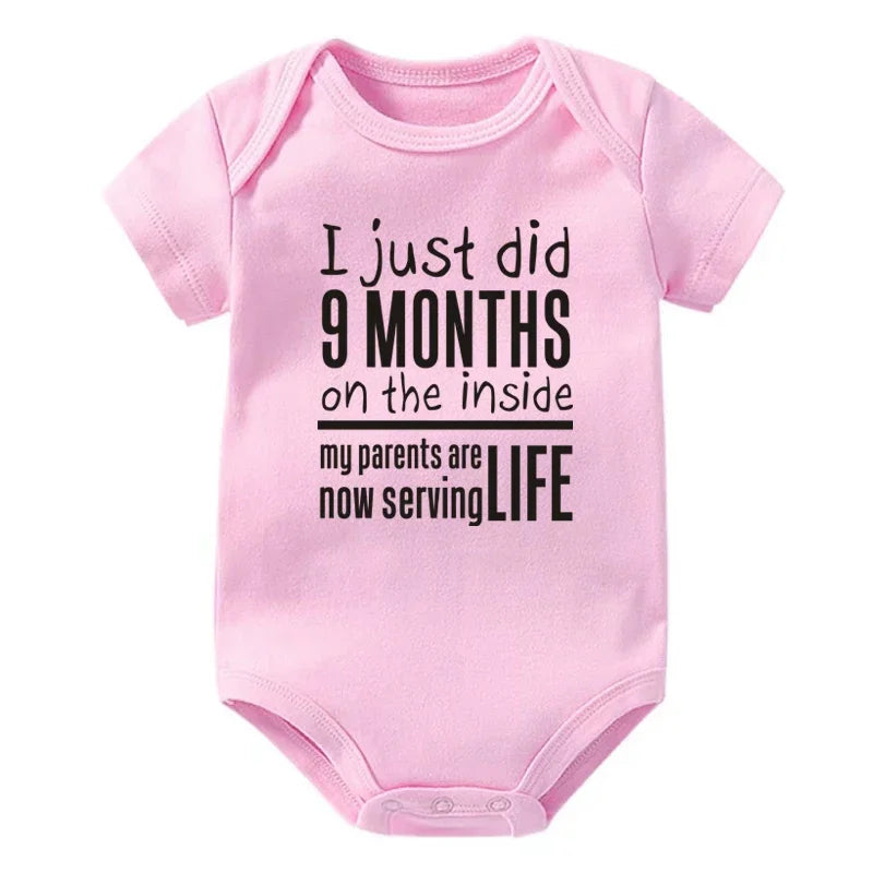 I Just Did 9 Months on the Inside Onesie