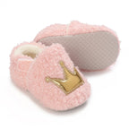 Plush Crown Slipper Shoes