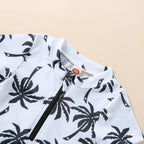 Palm Tree Swimsuit with Hat
