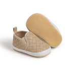 Solid Checker Slip On Shoes