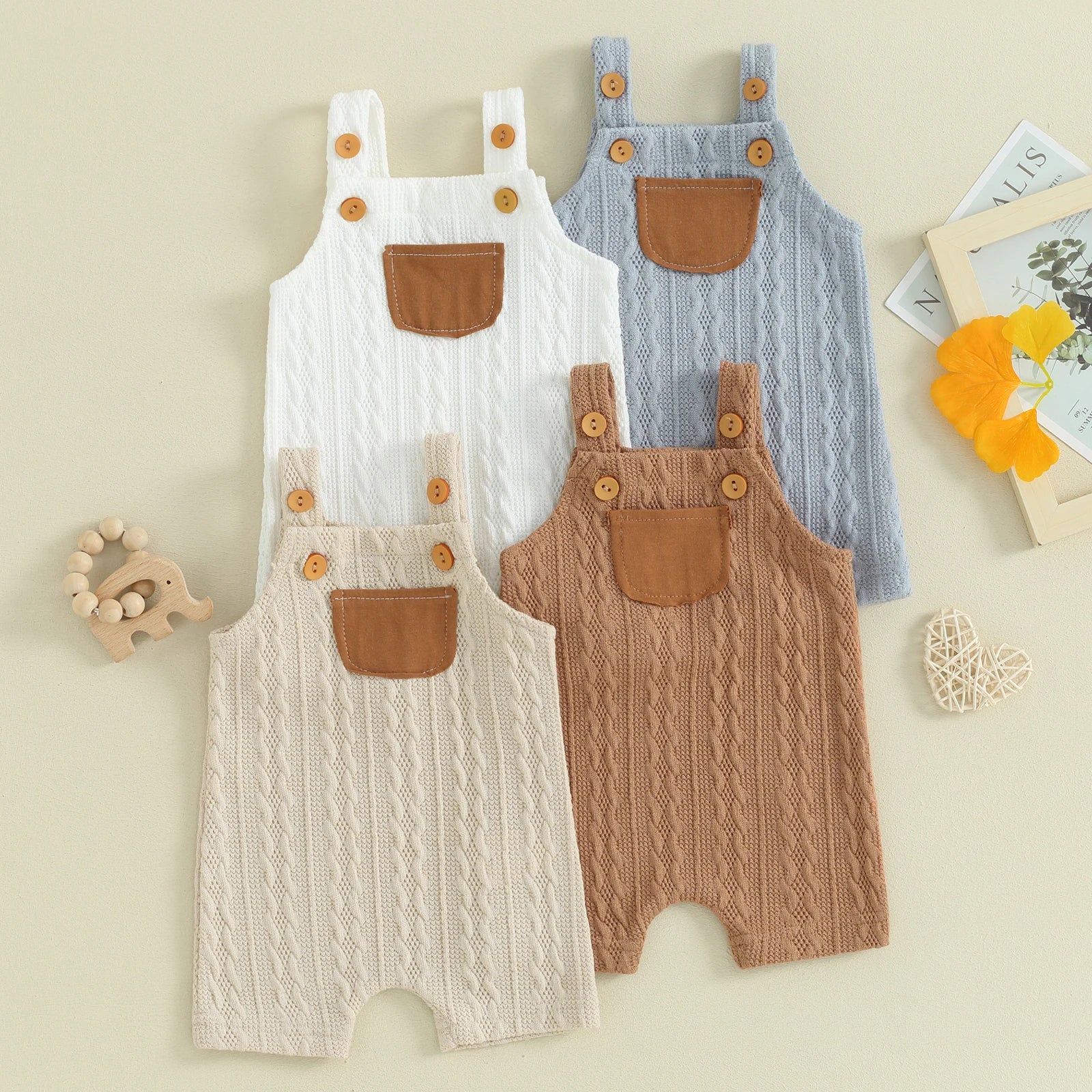 Knitted Pocket Romper