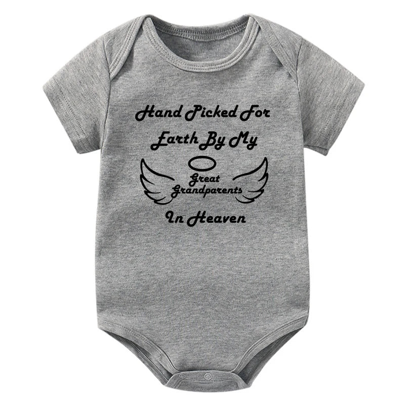 Hand Picked For Earth By My Great Grandparents in Heaven Onesie