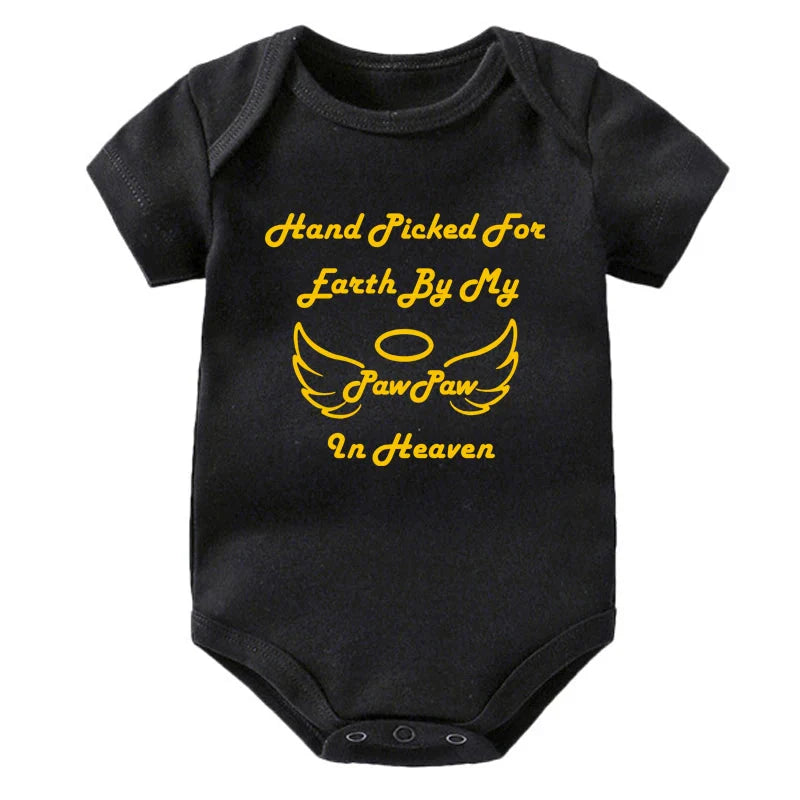 Hand Picked for Earth By My PawPaw in Heaven Onesie