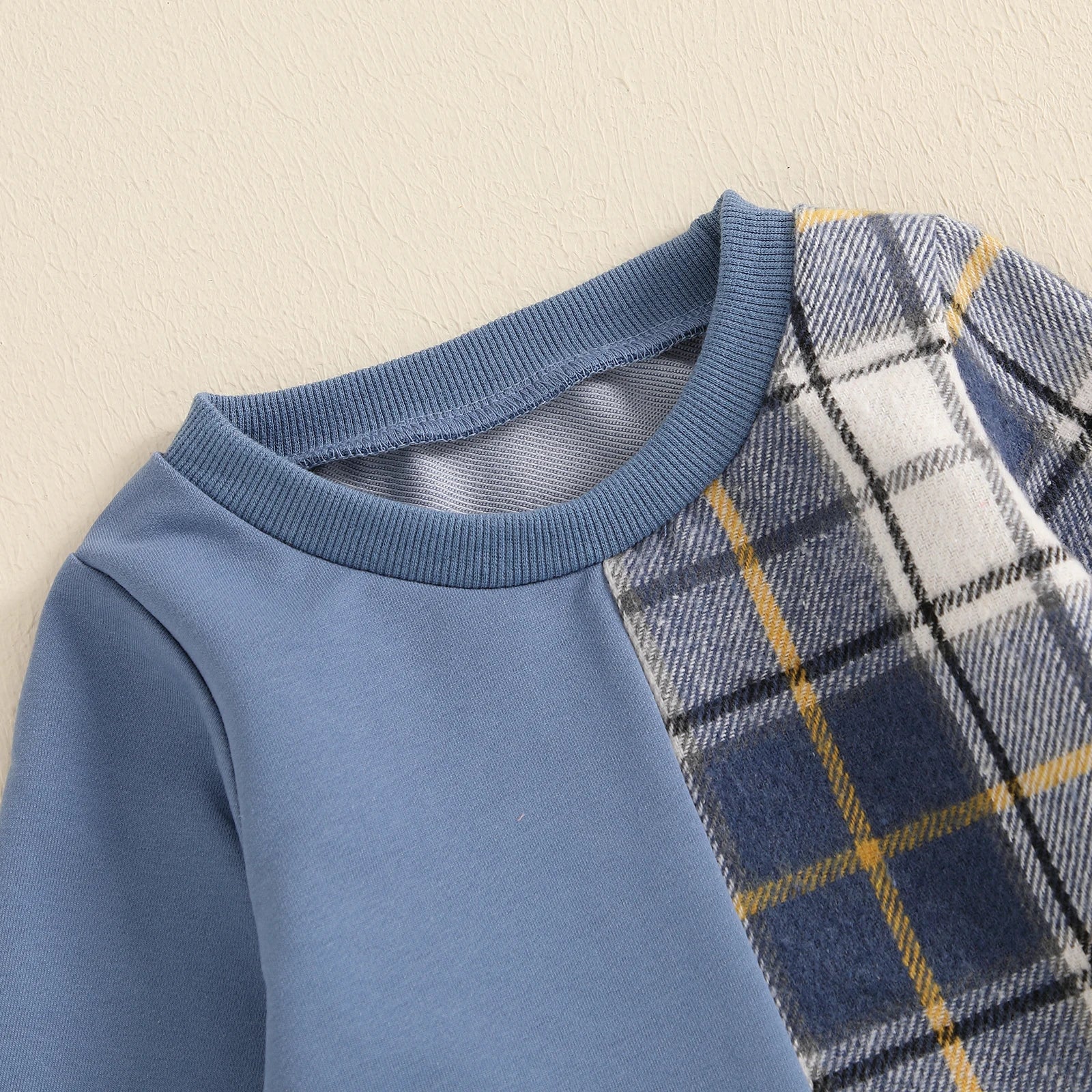 Plaid Patchwork Outfit