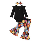 Lucia Floral Bell Bottom Outfit & Headband