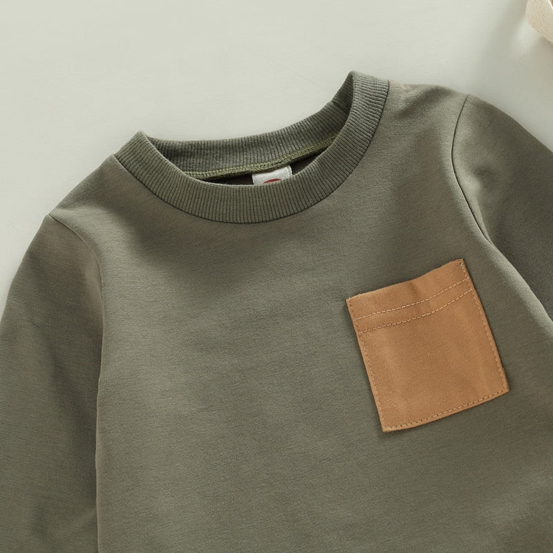 Peter Pocket Top with Striped Pants