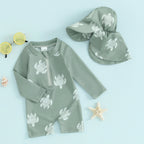 Sea Turtle Swimsuit & Hat