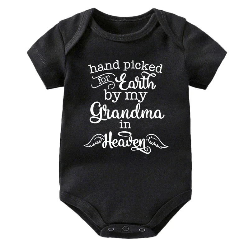 Hand Picked for Earth By My Grandma in Heaven Onesie